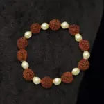 Rudraksha Moti Bead Bracelet, Moti Bracelet, रुद्राक्ष मोती ब्रेसलेट