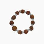 Rudraksha Small Bead Bracelet, Rudraksha Silver Cap Bracelet, Rudraksha Silver Bracelet, रुद्राक्ष ब्रेसलेट