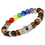 सात चक्र ब्रेसलेट, 7 Chakra Bracelet, Seven Chakra Beads Bracelet