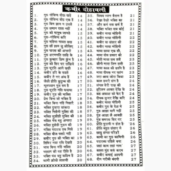 Kabir Dohawali Book (कबीर दोहावली पुस्तक)