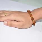 Yellow Crystal Rudraksha Bracelet, Yellow Sphatik Bead Bracelet, Rudraksha Yellow Sphatik Bracelet, रुद्राक्ष पीला स्फटिक ब्रेसलेट