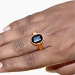 Ashtadhatu Gomed Ring (अष्टधातु गोमेद अंगूठी)