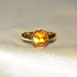Ashtadhatu Yellow Topaz Mudrika (टोपाज मुद्रिका)