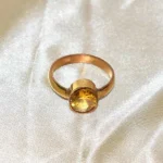 Ashtadhatu Yellow Topaz Mudrika (टोपाज मुद्रिका)
