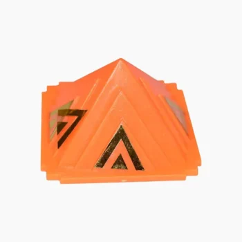 Pyramid Orange, Orange Color Pyramid, Orange Topaz Pyramid