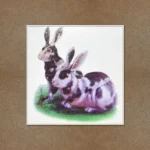 Rabbits Pair Painting (खरगोश का जोड़ा)