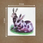 Rabbits Pair Painting (खरगोश का जोड़ा)