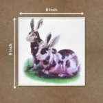 Rabbits Pair Painting (खरगोश का जोड़ा)