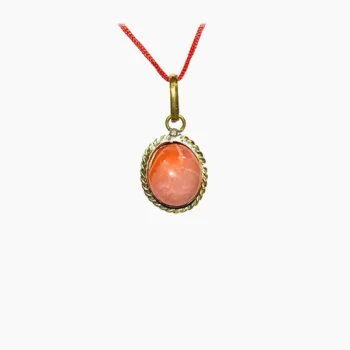 Red Agate Pendant (लाल हकिक लॉकेट)