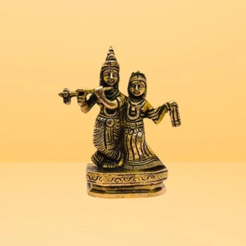 Brass Radha Krishna, राधा कृष्ण