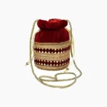 Maroon Potli Bag (मरून पोटली बैग)