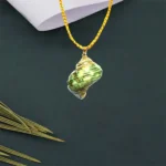 Green Moti Shankh Pendant (मोती शंख)