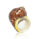 stylish-brown-moti-shankh, Brown Moti Puja Conch, Stylish Brown Moti Conch
