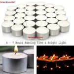Paraffin-Wax Tea Light Candles (वैक्स टी लाइट कैंडल)