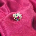Navratna Kachua Ring (नवरत्न कछुआ अंगूठी)