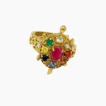 Navratna Kachua Ring (नवरत्न कछुआ अंगूठी)