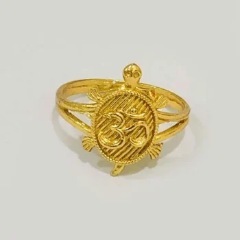 Tortoise Om Ring (कछुआ ॐ अंगूठी)