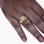 Ashtadhatu Lehsunia Ring (अष्टधातु लहसुनिया अंगूठी)