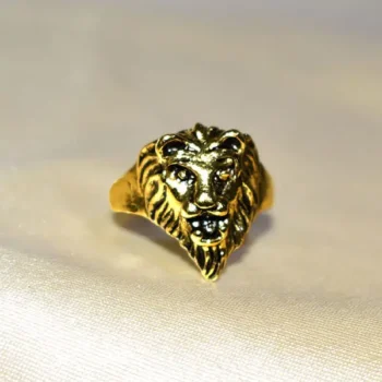 Ashtadhatu Lion Face Ring (अष्टधातु शेर मुख अंगूठी)