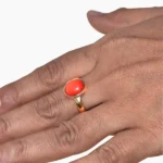 Ashtadhatu Munga Ring (अष्टधातु मूंगा अंगूठी)