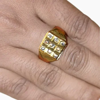 Ashtadhatu Navratna Mudrika (अष्टधातु नवरत्न मुद्रिका)