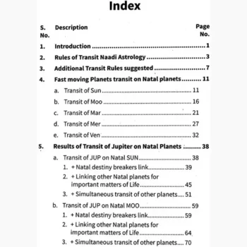 Naadi Astrology-Transit Secrets Book