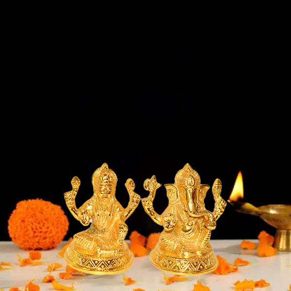 Lakshmi Ganesh Brass Murti