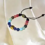 Om 7 Chakras Bracelet, Seven Chakra Om Bracelet, सात चक्र ॐ ब्रेसलेट