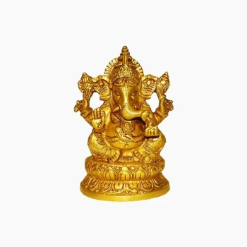 Brass Ganpati Statue (पीतल की गणपति मूर्ति)