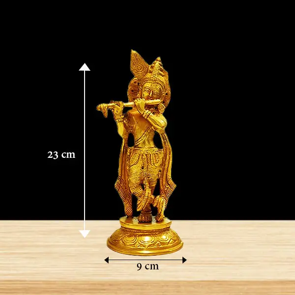 Brass Krishna Murti 32 Brass Krishna Murti (पीतल कृष्ण मूर्ति)