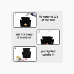 Black Aroma Burner (ब्लैक अरोमा बर्नर)