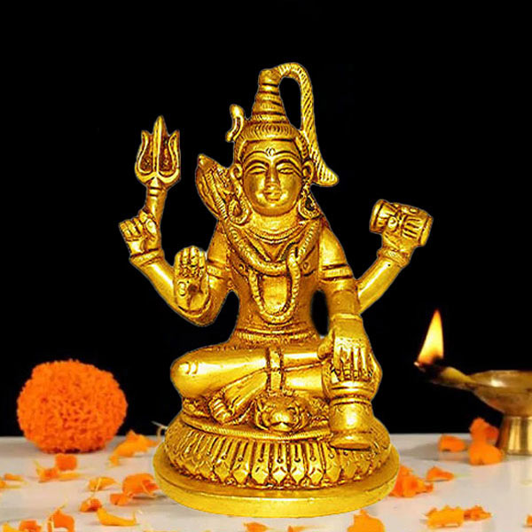 Brass Shiva Murti (पीतल की शिव मूर्ति) | Buy Online Puja Idol