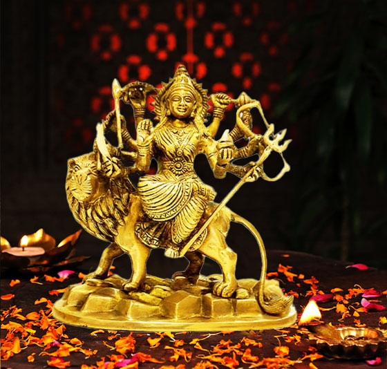 Durga Statue Brass