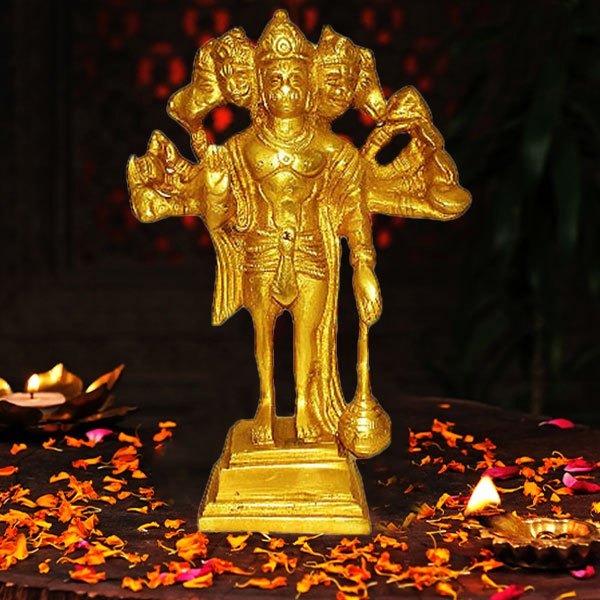 Panchmukhi Hanuman Brass