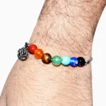 7 Chakra Bracelet, Seven Chakra Bead Bracelet, Seven Chakra Stone Amulet, 7 चक्र ब्रेसलेट