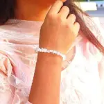 Crystal Bracelet, Sphatik Bead Bracelet, crystal stone Amulet, स्फटिक ब्रेसलेट