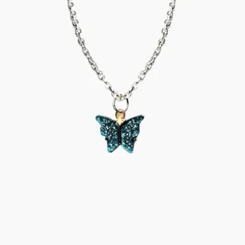 Glitter Butterfly Pendant (तितली लॉकेट)