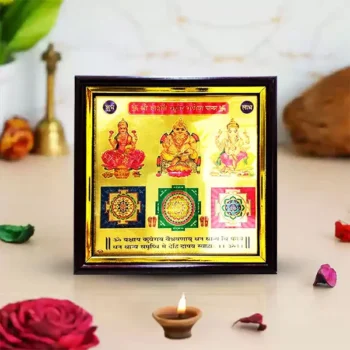 Lakshmi Kuber Ganesh Yantra, Laxmi Kuber Ganesh Frame