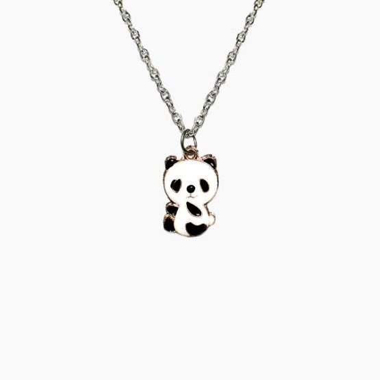 Panda Pendant, Panda Charm Locket, Panda Necklace
