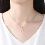 Pink Sunflower Pendant (सूरजमुखी लॉकेट)