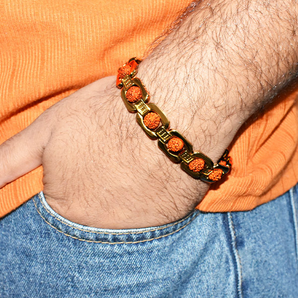 Rudraksha Bracelet For Men रदरकष बरसलट  Buy Online
