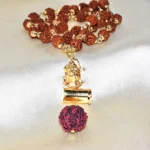 Rudraksha Damru Mala (रुद्राक्ष डमरू माला)