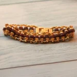 Rudraksha Gold Bracelet, Rudraksha Gold Plated Bracelet, रुद्राक्ष गोल्ड ब्रेसलेट