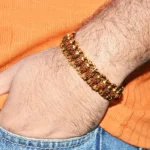 Rudraksha Gold Bracelet, Rudraksha Gold Plated Bracelet, रुद्राक्ष गोल्ड ब्रेसलेट