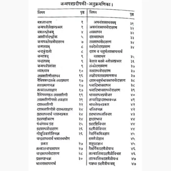 Janam Patra Pradeep Book (जन्म पत्र प्रदीप पुस्तक)