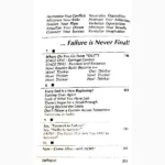 Success is Never Ending Failure is Never Final Book