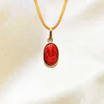 Coral Ganesh Locket (मूंगा गणेश लॉकेट)