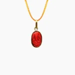 Coral Ganesh Locket (मूंगा गणेश लॉकेट)