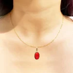 Coral Ganesh Locket (मूंगा गणेश लॉकेट)