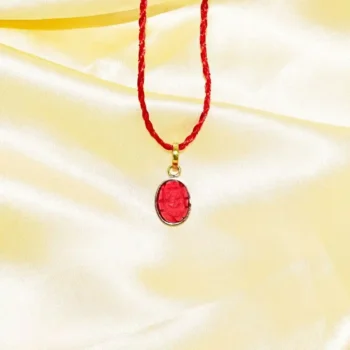 Coral Ganesh Locket (मूंगा गणेश लॉकेट)